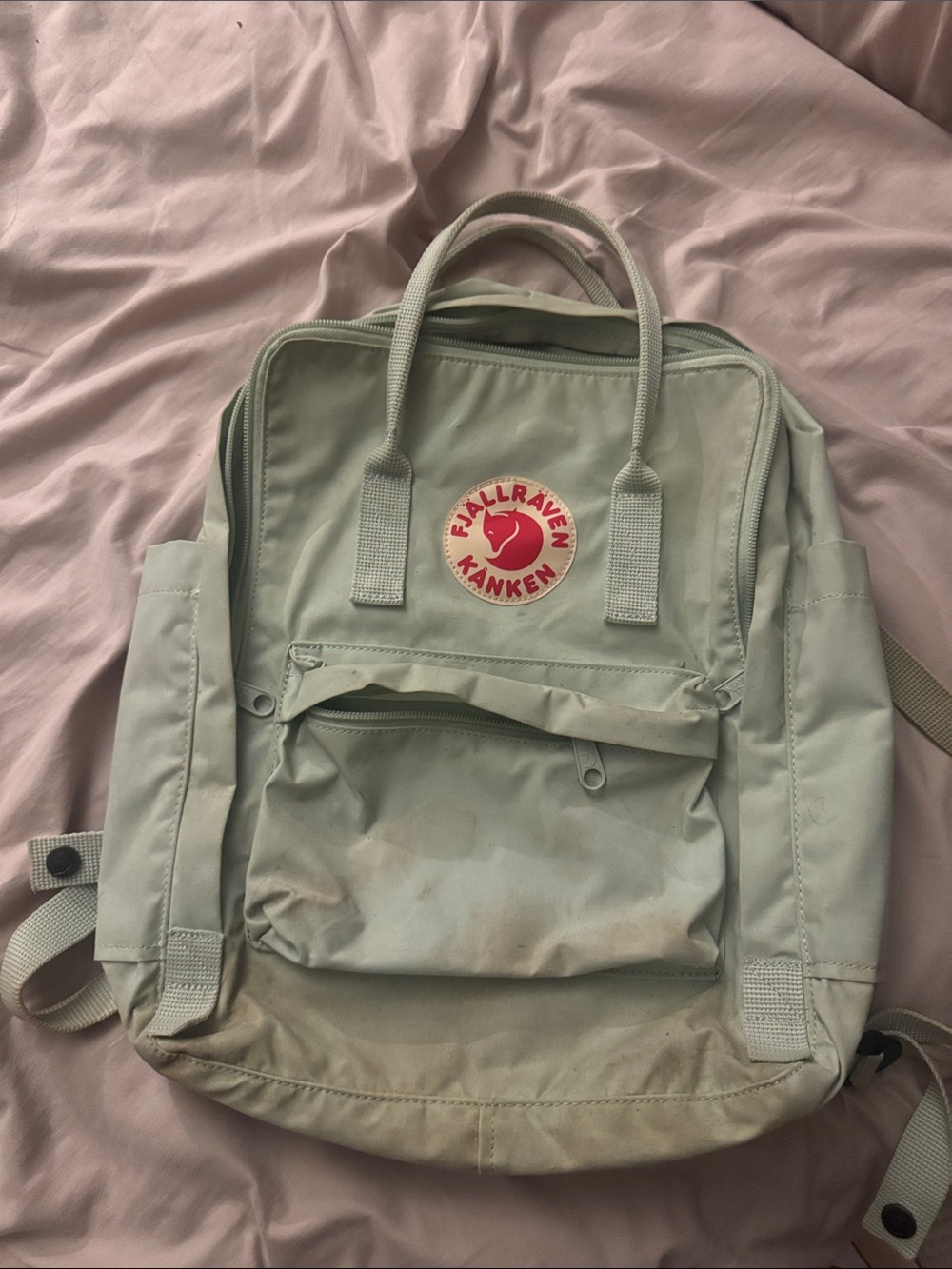 Fjallraven Kanken Backpack in Light Sage Green